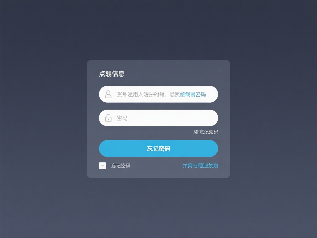 输入账号与密码
点击登录按钮后，会弹出信息框要求